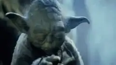 Yoda nodding and smiling