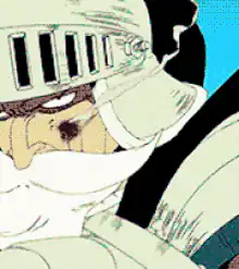 Jinbe punches Luffy into the sky