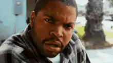 Ice Cube suspicious look