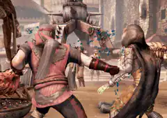 Scorpion punches Sub-Zero