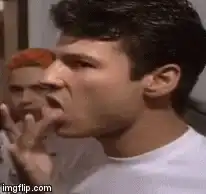 Rick Astley finger lick lips