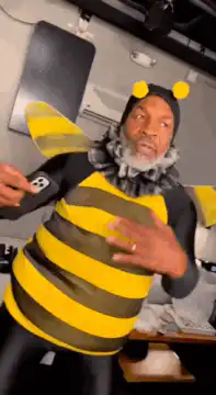 Macklemore dressed as a bee