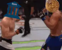 Bitcoin punches bank in UFC