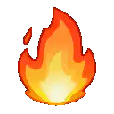 pixel art fire emoji