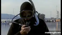 Diver falls off boat