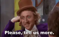 Willy Wonka Please Tell Us More