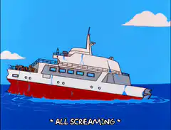 Simpsons cruise ship sinking