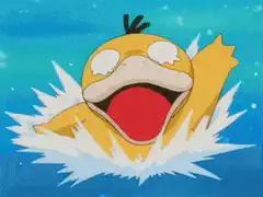 Psyduck screaming and then sleeping