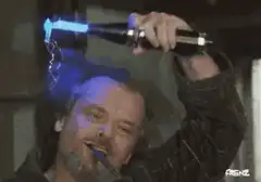 Jack Nicholson with electric hair