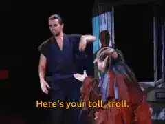 Here's your toll, troll