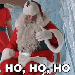 Santa Claus laughing ho ho ho