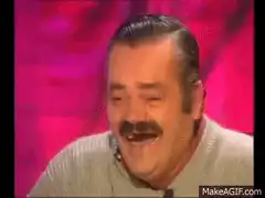 Juan Joya Borga laughing