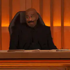Steve Harvey Judge Drinking Water