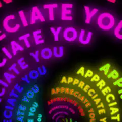 Neon Appreciate You Spiral