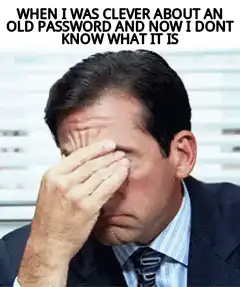 Michael Scott facepalm password