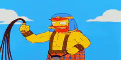 Simpsons kids tightrope walking