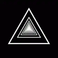 Zooming into nested triangles
