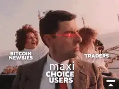 Maxi Choice Users laser eyes