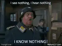 I see nothing, I hear nothing, I know nothing