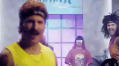 Dude Perfect dancing in a gym