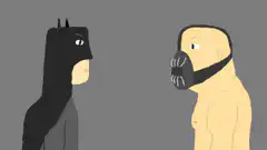 Batman slaps Bane