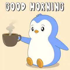 Good Morning Penguin Coffee Spill