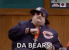 Da Bears! Man in Chicago Bears Jacket