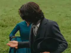 Jane Eyre and Mr. Rochester in the field