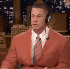 John Cena nodding and pumping fists