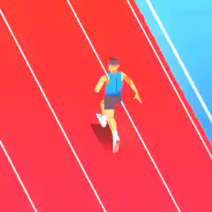 Man running on track