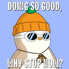Cool Penguin Doing So Good Why Stop Now