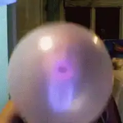 bubblegum bubble pops on face