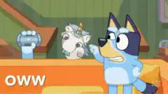 Bluey and Bingo hurt their back and neck