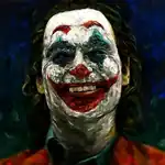 Painted Joker Portrait