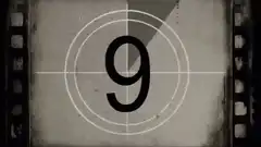 Vintage film countdown timer