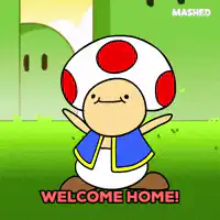 Toad welcoming home