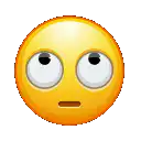 Yellow emoji rolling eyes