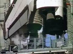 Space Shuttle engines venting steam