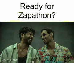 Ready for Zapathon laughing men