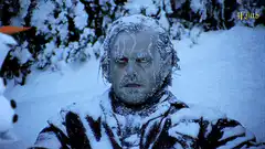 Frozen man with Olaf