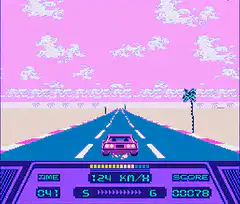 pixel art retro racing game