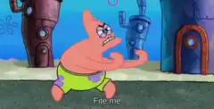 Patrick Star Fite Me