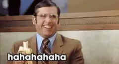 Michael Scott laughing with banana