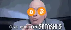 One Million Satoshi's Bitcoin Eyes