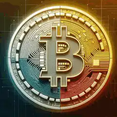 Rotating Bitcoin Coin