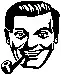 Smiling man with pipe