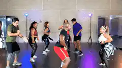 Group doing a twerking dance routine