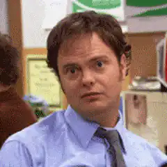 Dwight Schrute confused face