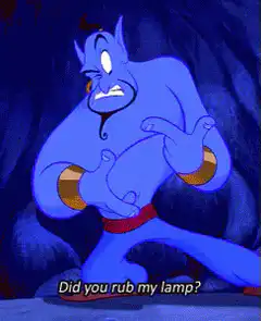 Disney Genie rub my lamp