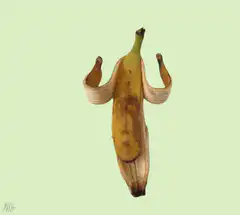 Banana peel dancing
